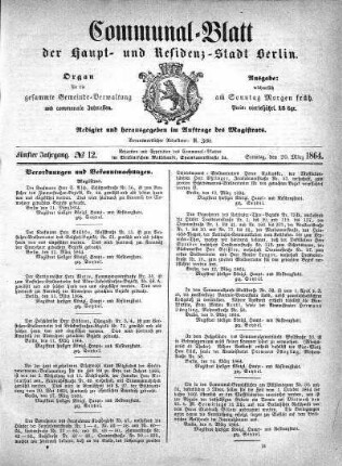 1864,12: No. 12, 20. März 1864