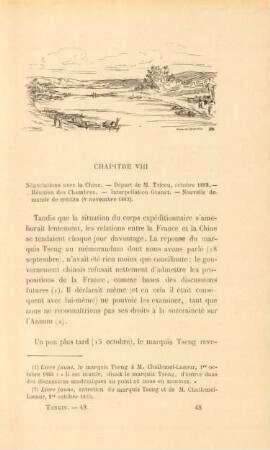 Chapitre VIII. Négociations avec la Chine. - ...
