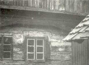 Stellmacherei in Lauske, Detail : Bauwesen - Wirtschaftsgebäude und Gehöfte. Ort: Łusk / Lauske. Stellmacherei in Lauske bei Hochkirch.
