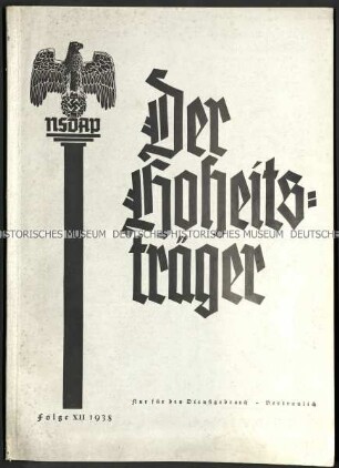 NS-Zeitschrift Der Hoheitsträger, 2. Jg. (1938), Heft 12