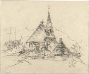 Gsaenger, Gustav; Hirschegg / Kleinwalsertal (Österreich); Ev. Kreuz Kirche - Perspektive