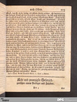 Acht und zwanzigste Gespräch, am dritten Sonntag nach Ostern.