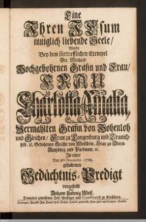 Gedächtnispredigt