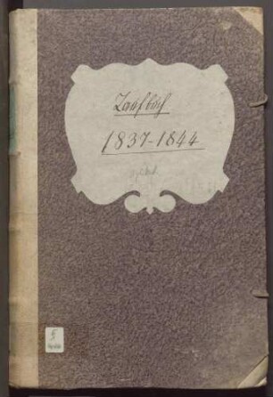 Taufregister IV 1837-1844