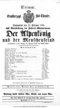 Der Alpenkönig und der Menschenfeind
