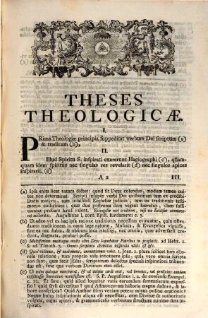 Theses ex universa theologia dogmatico-scholastica