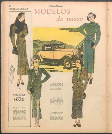 Modelos de paseo para el otoño [Dibujos] : Para la mujer
