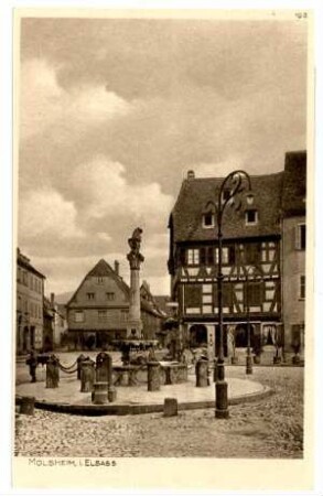 Der Krieg 1914/15 in Postkarten, 20. Reihe, Abt.: Deutschland; Inhalt: Elsaß/1.Gruppe: Nr. 192: Molsheim i.Elsass, Rathaus