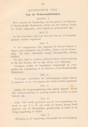 Hoofdstuk VIII. Van de Wetsveranderingen