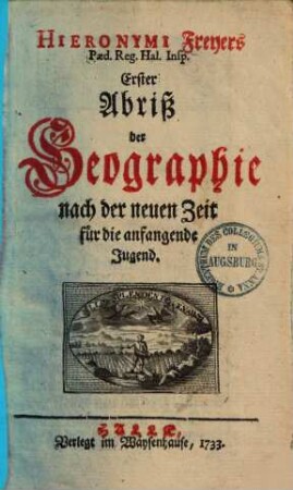 ... Abriß der Geographie, 1.. ... nach der neuen Zeit für die anfangende Jugend