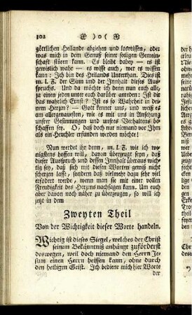 Zweyten Theil.