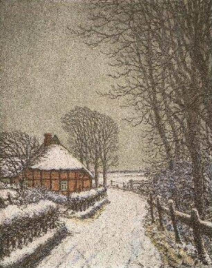 Winter am Rande eines Sees