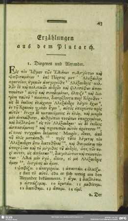 Erzählungen aus dem Plutarch