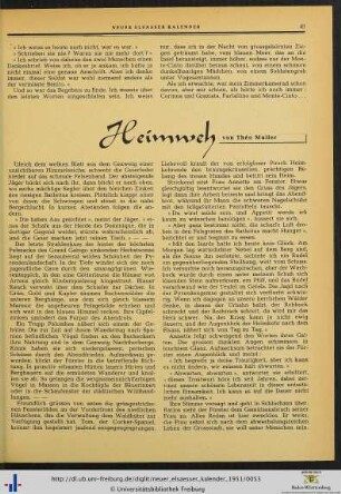 Heimweh.