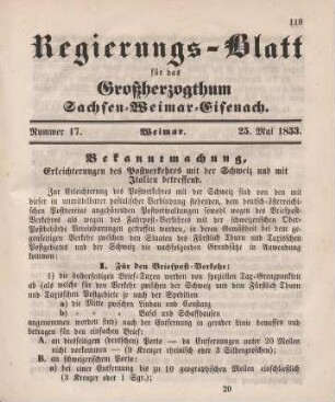 Nr. 17 : 25. Mai 1853