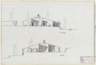 Schneider - Esleben, Paul; Draguignan (Départment Var, Provence, Frankreich); Maison Taxil - Fassade (Ansicht von Osten und Westen)