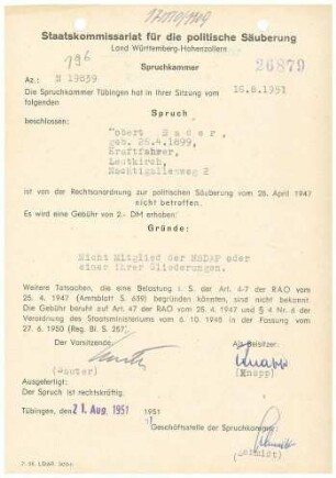 Bader, Robert