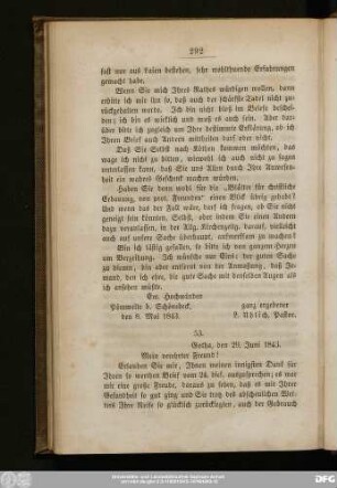53. [Von der Herzogin Caroline v. S.-Gotha u. Altenburg]