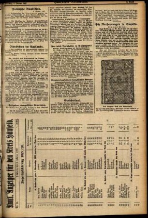 Zweite Ausgabe vom Dienstag, den 04. Oktober 1927.