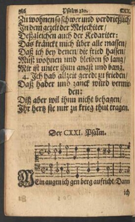 Der CXXI. - CXXX. Psalm.