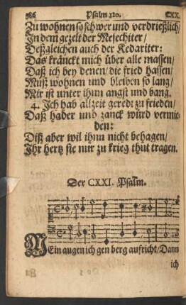 Der CXXI. - CXXX. Psalm.