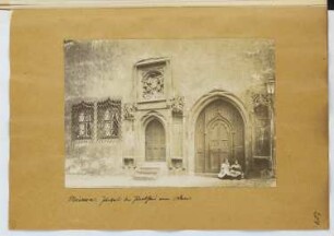 Propstei, Meißen: Ansicht Portal (aus: Skizzen- und Fotoalbum 20)