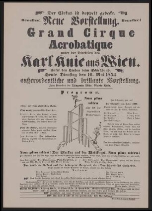 Grand Cirque Acrobatique, Berlin, 1854
