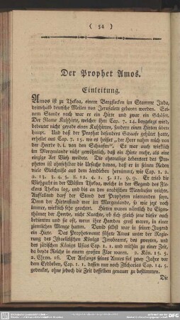 Der Prophet Amos