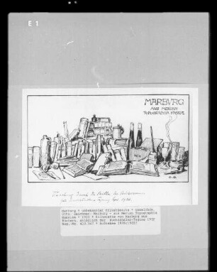 Marburg - aus Merian Topographia Hassiae