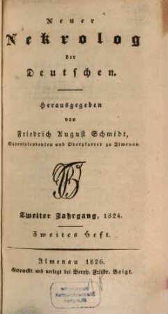Neuer Nekrolog der Deutschen. 2,2. 1824 (1826)