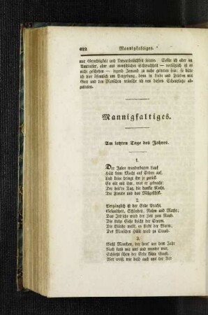 Am letzten Tage des Jahres