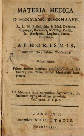 Materia medica