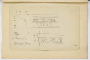 St. Laurentius, Föhr: Details Chorgestühl (aus: Skizzen- und Fotoalbum 27)