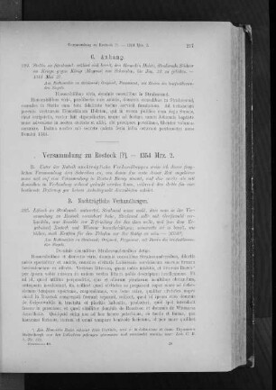 Versammlung zu Rostock [?]. - 1354 Mrz. 2.