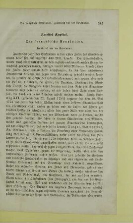 Zweites Kapitel. Die französische Revolution
