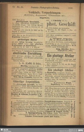Verkäufe, Verpachtungen