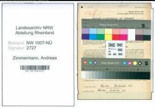 Entnazifizierung Andreas Zimmermann , geb. 20.09.1889 (Landwirt)