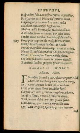 Ecloga II. Donace.