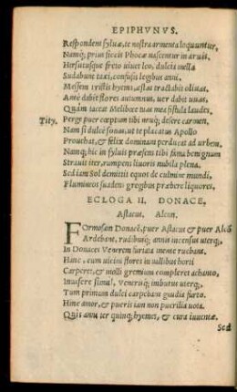 Ecloga II. Donace.
