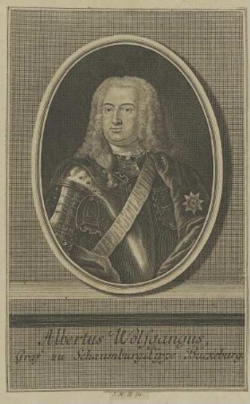 Bildnis von Albertus Wolfgangus, Graf zu Schaumburg-Lippe