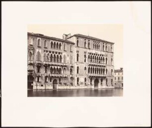 Palazzo Foscari und Palazzo Giustinian, Venedig: Ansicht (aus: sog. »Koch-Mappe«)