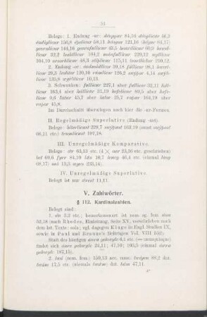 V. Zahlwörter.