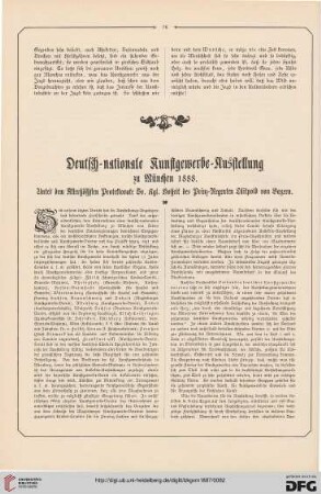 Deutsch-nationale Kunstgewerbe-Ausstellung zu München 1888, [4]