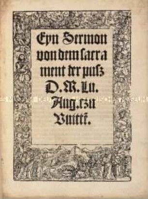 Ein Sermon von dem Sakrament der Buße