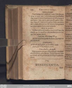 84. Beneficentia.