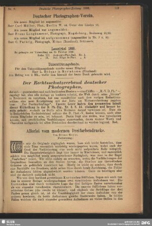 Allerlei vom modernen Dreifarbendrucke