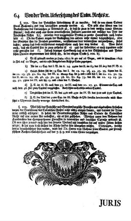 Jus Culmense ex ultima revisione oder Das vollständige Culmische Recht : mit nöthigen Anmerkungen, Beylagen, Register und einer vorgesetzten kurtzen Historie desselben