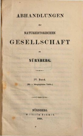 Abhandlungen. 4. 1868