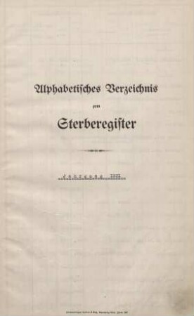 Jahrestabellen 1931 Sterbefälle Ohligs (aus Sterberegister 1931)