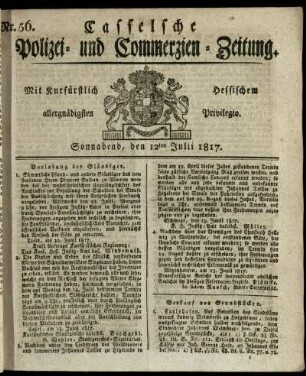 Nr. 56, Sonnabend, den 12ten Julii 1817